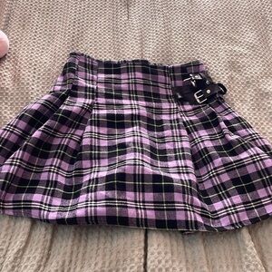 plaid purple shirt small